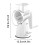 5-in-1Rotary Cheese Grater with Handle, 5Replaceable Stainless Blades & Strong Suction Base (White) 7