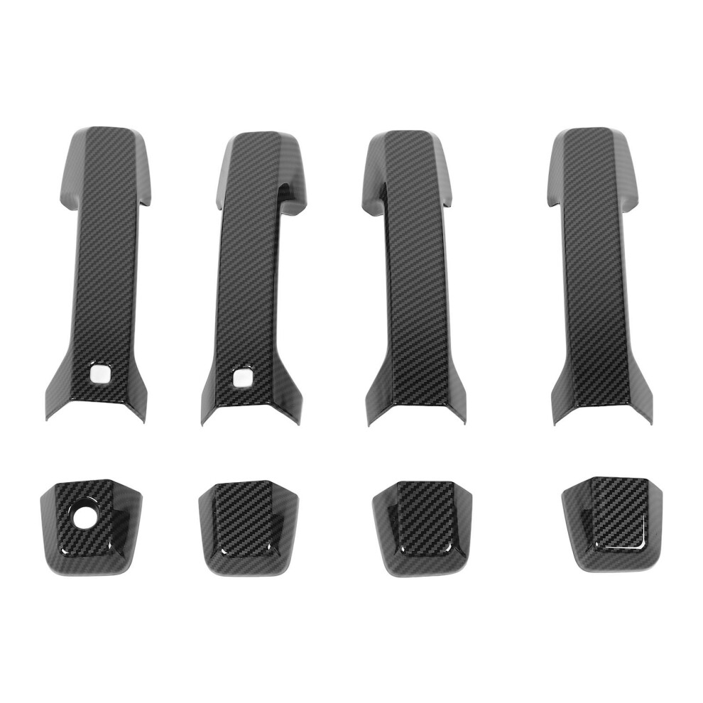 Carbon Fiber Style Door Handle Cover Set For Triton L200 2023-2024 7611384806008