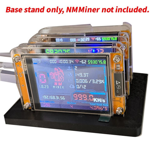 Suporte de Base de 2,8 Polegadas para 3 Slots NMMiner para NerdMiner Bitcoin Crypto Solo Miner, Compatível com 3 NMMiners 1