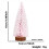 Pink Mini Bottle Brush Christmas Tree with Wood Base 2