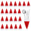 Silverware Holder Small Red Fabric 30Pcs 5.1X2.4In 5