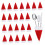 Silverware Holder Small Red Fabric 30Pcs 5.1X2.4In 6