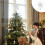 Lighted Star Tree Topper Metal Iron Silver Built-in Lights 4