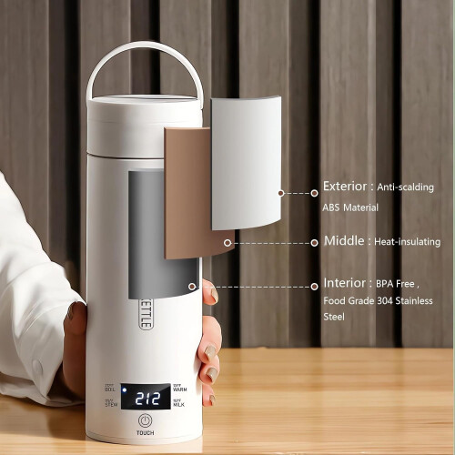Φορητός ηλεκτρικός βραστήρας 500 ml, 4 ρυθμίσεις θερμοκρασίας, αυτόματη 1