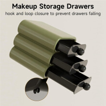 Opbergorganizer met 3 Lades, Compacte Lade-Organizer voor Make-, Opbergdoos voor Badkamer, Studentenkamer, Bureau, Kantoor