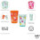 Bluey Nesting Tumbler Set, 14.5 oz, 4-Pack, BPA-Free Plastic 4