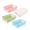 4Pcs Plastic Hollow Stackable Plastic Storage Baskets Bins Organizer Debris Desktop Storage Basket 4