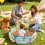 Foldable Ball Pit with Cartoon Patterns 80x108x118cm 6