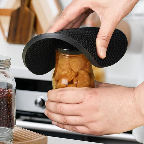 Στρογγυλά Τριβέτα Σιλικόνης, Συσκευασία των 6, 7", Ανθεκτικά στη Θερμότητα & 2