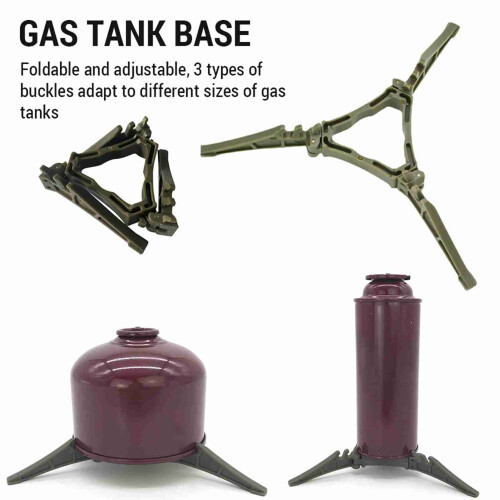 Mini réchaud à gaz de camping avec sac de transport 2