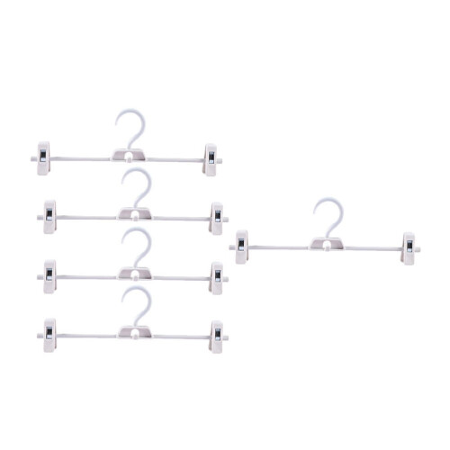 Windproof Drying Clip White Plastic 5Pcs Anti Skid Pants Clip 2