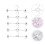 Windproof Drying Clip White Plastic 5Pcs Anti Skid Pants Clip 5