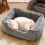 Orthopedic Dog Bed Rectangle Washable Pet Sofa for Large Medium Small Dogs 5