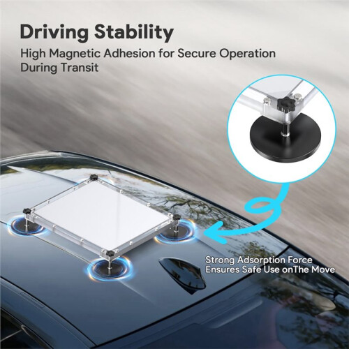 PC Panel Suction Cup/Magnet Mount Bracket for Enhanced Driving Stability for Starlink 1