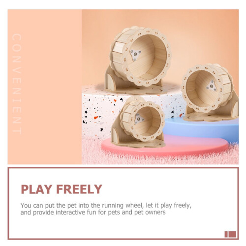 Petit tapis roulant interactif et roue de jeu pour petits animaux 2