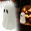 White resin ghost tabletop decoration 11 inch 2