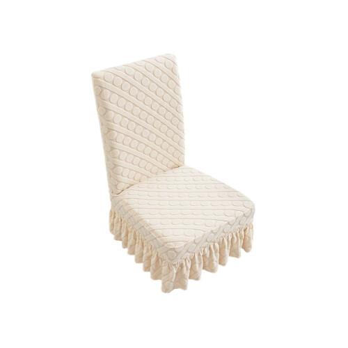 Slanted Circles Stretch Chair Cover Polyester 1pc 1