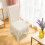 Slanted Circles Stretch Chair Cover Polyester 1pc 5