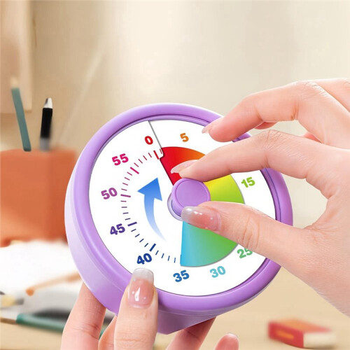 Kids Timer Visual Silent Learning Tool Digital Countdown Clock for School Classrooms Kitchens Bedroom Libraries Desk Gym 2