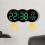 LED Ambient Light Clock Living Room Wall Clock Timing Function Two Sets of Clock Brightness Level Remote Control. A 5