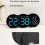 LED Ambient Light Clock Living Room Wall Clock Timing Function Two Sets of Clock Brightness Level Remote Control. A 6