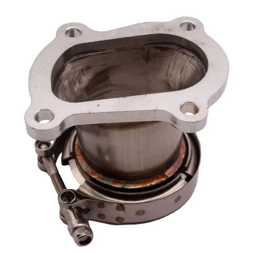 Für  3 Zoll V-Type Downpipe Turbolader Flanschadapter-Kit Autoteile 2