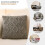Decoratieve kussenhoezen van polyester, 50x50 cm, met ritssluiting. 6