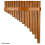 Bamboo Panpipe Woodwind Instrument 15 Pipes 5