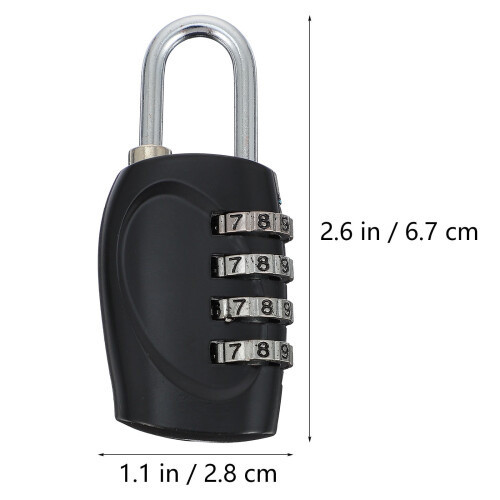 OUNONA Bagagelås i zinklegering, 2-pack 1