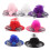 6Pcs Tiny Hats for Crafts Polyester Dome Shape Decorative Miniature Accessory 7x2.5in 5
