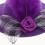 6Pcs Tiny Hats for Crafts Polyester Dome Shape Decorative Miniature Accessory 7x2.5in 8