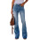 Γυναικείο τζιν Capris Stretch με ψηλόμεσο bootcut τζιν, σκούρο μπλε, 2XL 8