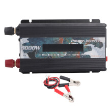 Built In Cooling Fan Power Inverter LCD Display Modified Sine Wave DC To AC Converter High Efficiency Dual AC Outlets USB Charger And Multi Protection