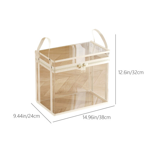 Doll Storage Bucket with Zipper Handheld Toy Organizer 1 1