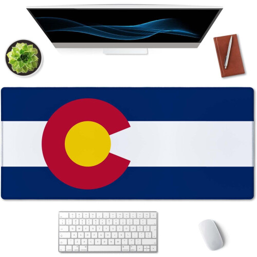 XXL vanntett spillmusematte med Colorado-flaggdesign 2
