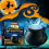 Ομίχλη για Halloween με καζάνι μαγισσών, ύψος 3,34", 12 χρωματιστά φώτα LED - Ιδανικό για 3