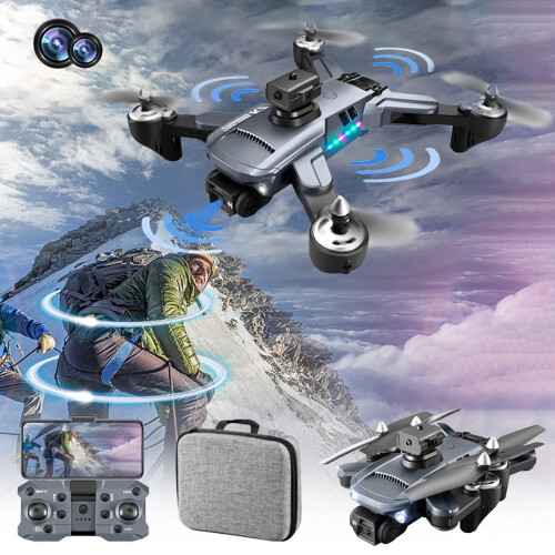 Drone διπλής κάμερας 4K με WiFi FPV, ζουμ 50x, τηλεχειριστήριο, διατήρηση υψομέτρου, 1