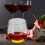 Red Wine Glass Simple Design 1Pack 4.0in 5