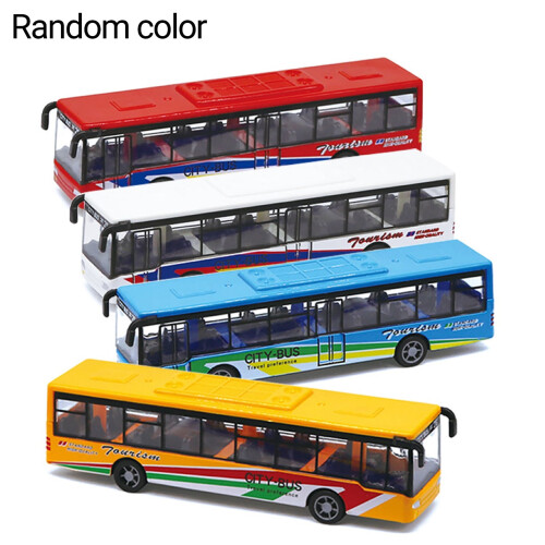 opvise Alloy Mini Simulation Pull Back Car Bus Model Desktop Decor Kids Collective Game Τυχαίο Χρώμα 1