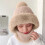 Women's Windproof Knitted Hat and Scarf Set with Fleece 6