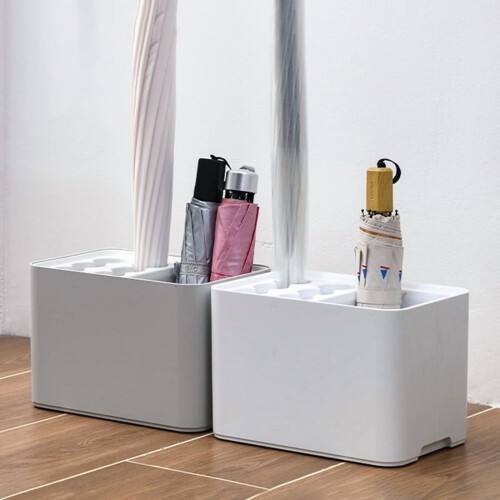 Umbrella Rack with Drip Tray 6 Holes 4 Grids 2