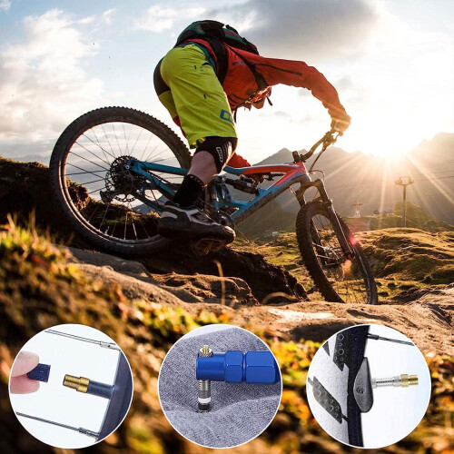 Däckventiladapter Ventilcykelsats Presta-ventilkopplingar Användbara 2
