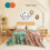 Κουβέρτα Boho με φλοράλ σχέδια 60"x80" για κρεβάτι, κουβέρτα καναπέ-κρεβάτι 100% 3