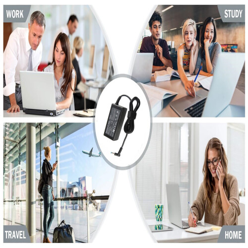 65W Smart Power Adapter for Laptop - Efficient Charging Solution with Blue Tip Design 1