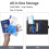 RFID Blocking Wallet Case Passport Holder-Blue 3