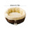 Round Pet Bed Faux Fur Orthopedic Support Small Medium Large 3