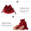 Dark Red Burlap Drawstring Bags 50 pcs 4