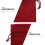 Dark Red Burlap Drawstring Bags 50 pcs 5