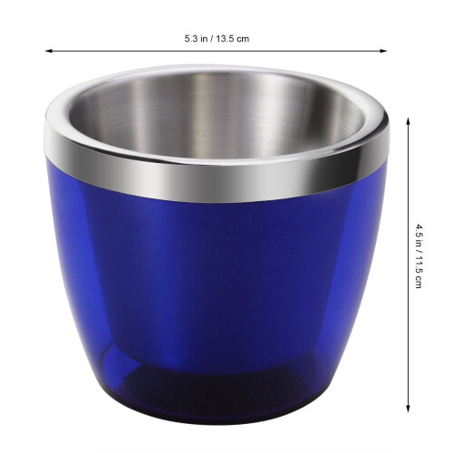 Cubitera de acero inoxidable azul de 800 ml 1