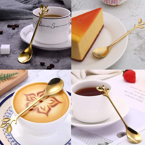 Colher de café expresso em aço inoxidável, 12 cm (4,7 polegadas), pacote com 8 unidades. 2